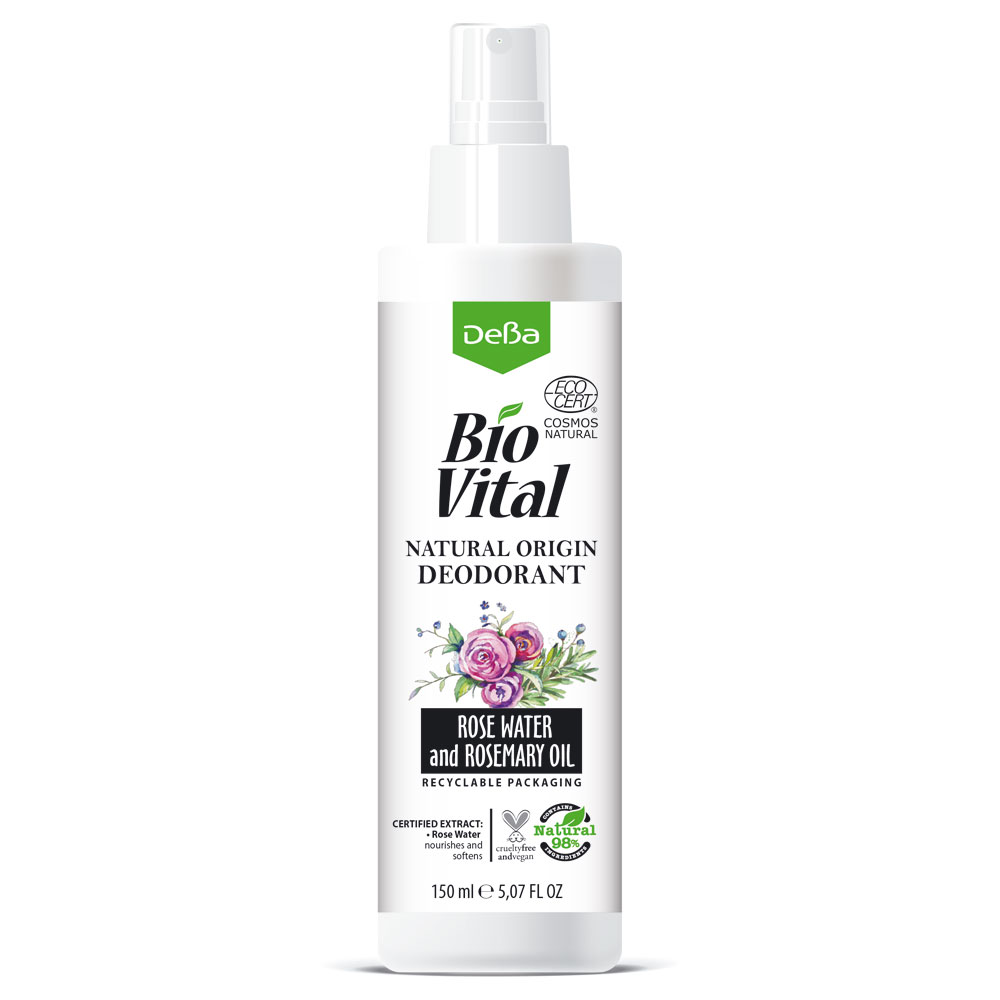 Natural Deodorant Rose Water and Rosemary Oil