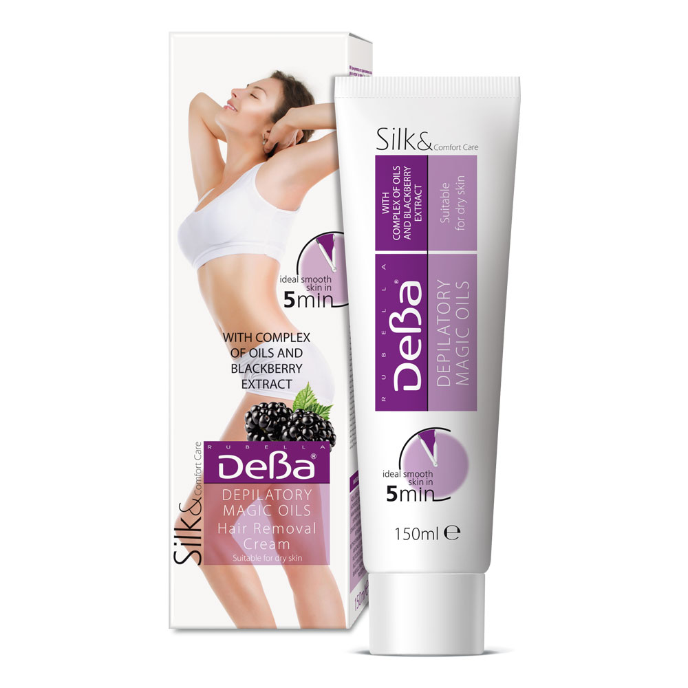 Depilatory Cream with Oils and Blackberry Extract